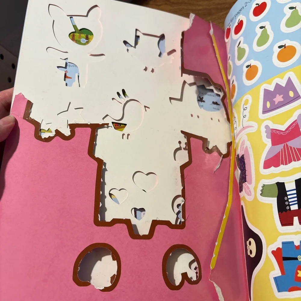 Make and Do Super Cute Activity Book Marion Billet Stickers Puzzles *Used